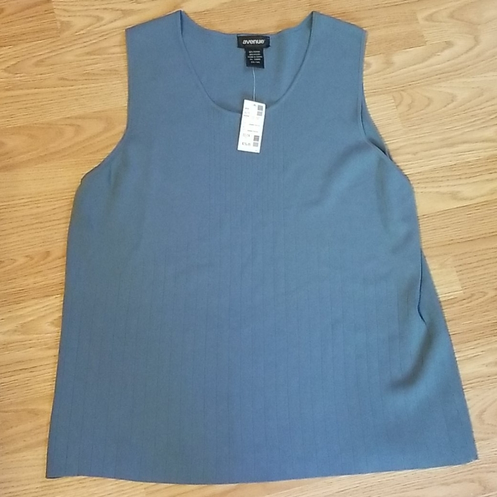 XXL Soft Blue Sleeveless Top